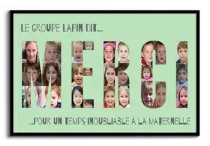 Créez une Collage "MERCI" personnalisée pour dire adieu à l'école maternelle