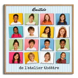 Collage Photo École Creatif - Cadeau Personnalisable AG Théâtre