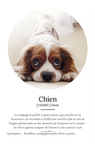 Poster Définition Personnalisé Chien - Créez votre propre hommage canin