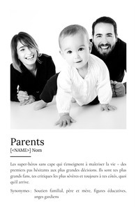Poster Définition Personnalisé "Parents" - Cadeau Unique et Significatif