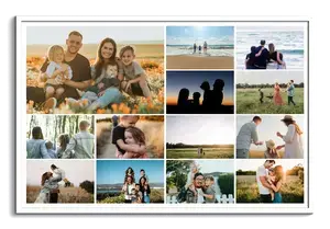 Créez votre collage photo famille – modèles variés, textes personnalisés