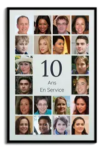 Collage photo chiffre 10 – 10 ans, noces d’étain