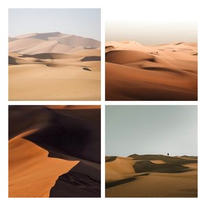 Créez et imprimez votre collage photo nature: dunes, glaciers, grottes de glace