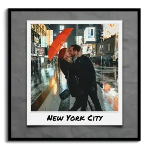 Créez un collage photo voyage urbain stylé façon Polaroid personnalisé