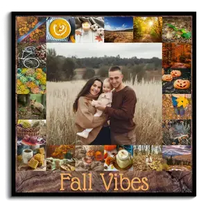 Créez des collages d'automne avec photos de paysages et de famille