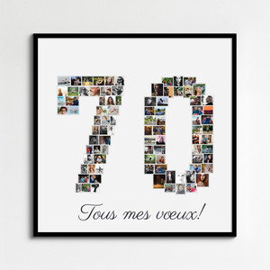 Collage Numérique Personnalisée: Affiche Photo Anniversaire Collage Numérique Personnalisée: Affiche Photo Anniversaire