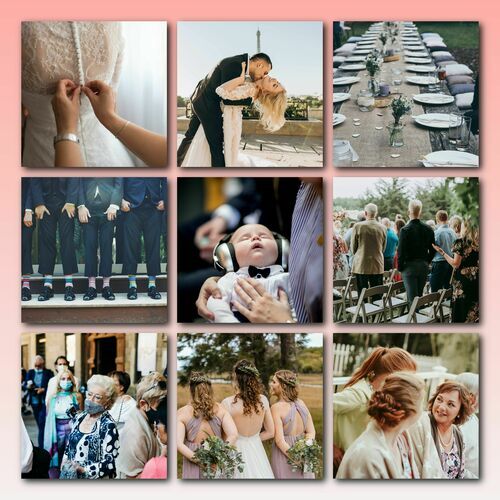 Créer votre poster collage de mariage personnalisé