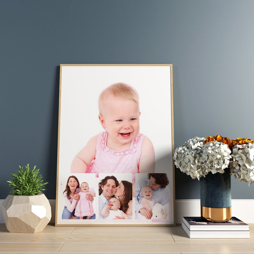 Collage Personnalisée avec Photo de Famille - Cadeau Décoratif Unique