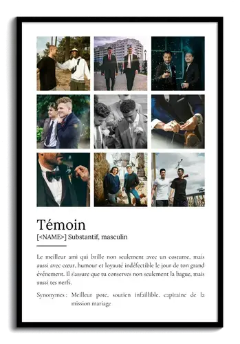 Poster Personnalisé Trauzeuge: Offrez un souvenir inoubliable avec votre photo