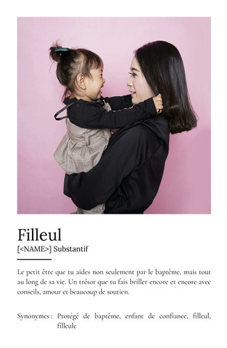 Créez une affiche définition personnalisée pour votre filleul dès maintenant