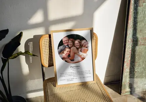 Poster Définition Parents - Style Duden, personnalisable