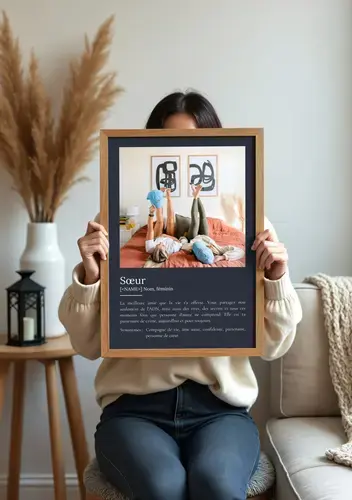 Poster Définition Personnalisé "Sœur"