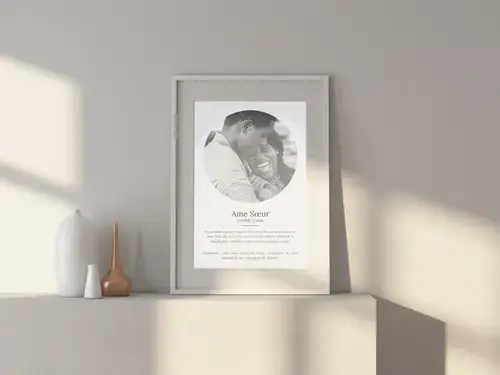 Affiche Définition Personnalisée 'Ami de l'Âme'