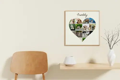 Collage photo chien personnalisable
