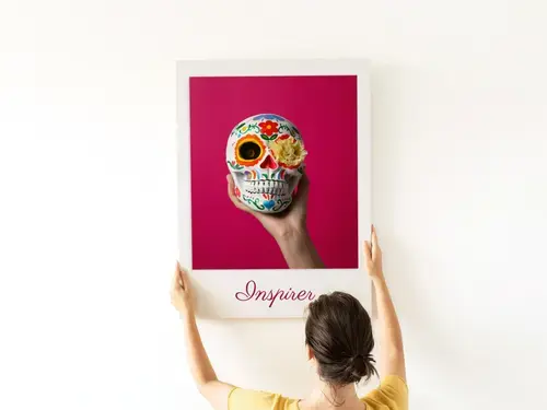 Poster personnalisé Crâne artistique