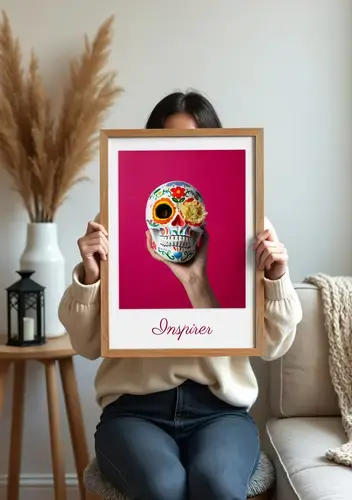 Poster personnalisé Crâne artistique