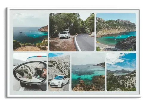 Collage photo road trip avec texte