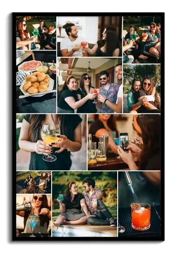 Collage photo fête d’été avec texte