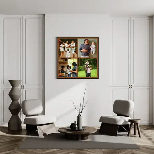 Collages photo famille avec textes personnalisés