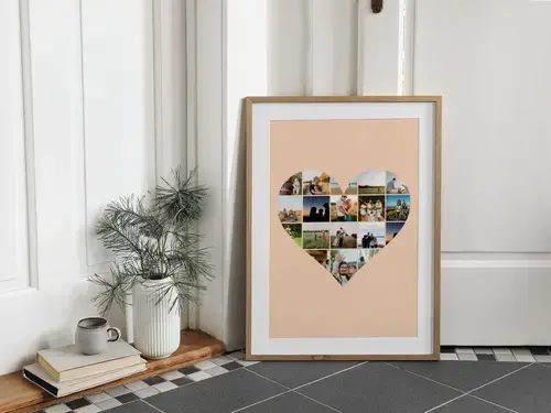 Collages photo famille avec textes personnalisés