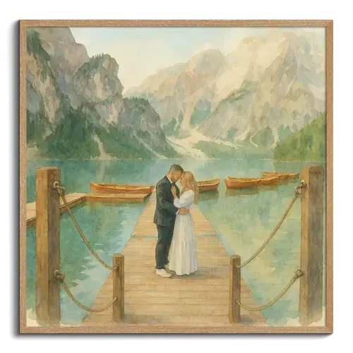 Photo convertie par IA: Aquarelle et styles