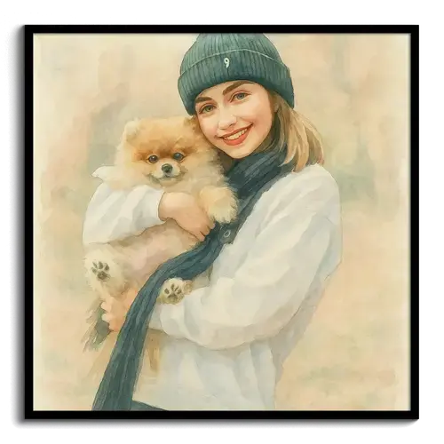 Photo convertie par IA: Aquarelle et styles