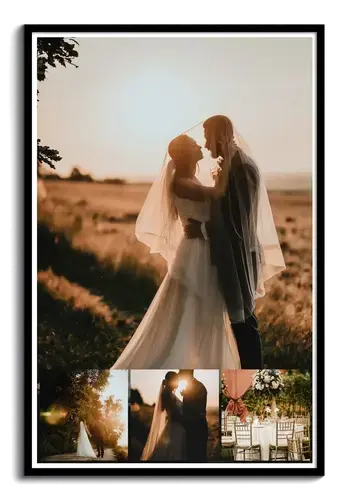 Collage Photo Mariage : Créez un souvenir unique pour votre intérieur