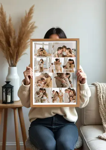 Collage Familiale Personnalisée - Moments Tendre