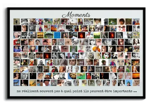 Collage Photo Personnalisée: Capturez les Moments Précieux avec des Photos en Rangées