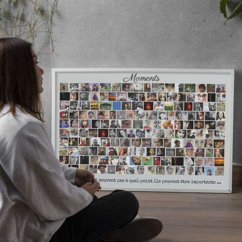 Collage Photo Personnalisée: Capturez les Moments Précieux avec des Photos en Rangées