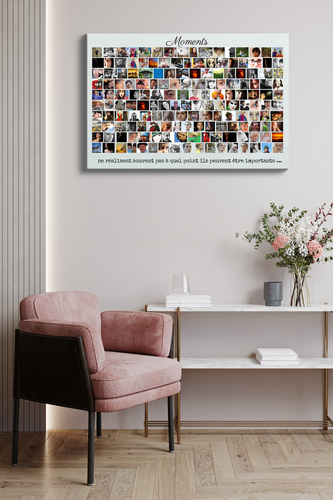 Collage Photo Personnalisée: Capturez les Moments Précieux avec des Photos en Rangées