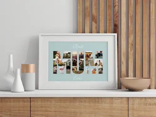 Collage Photo "Meilleure Maman" Personnalisable