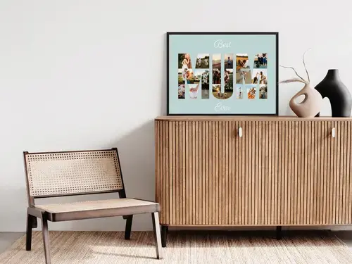 Collage Photo "Meilleure Maman" Personnalisable