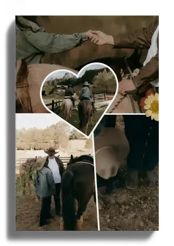 Collage photo scrapbook épuré moments