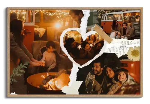 Collage photo scrapbooking voyage