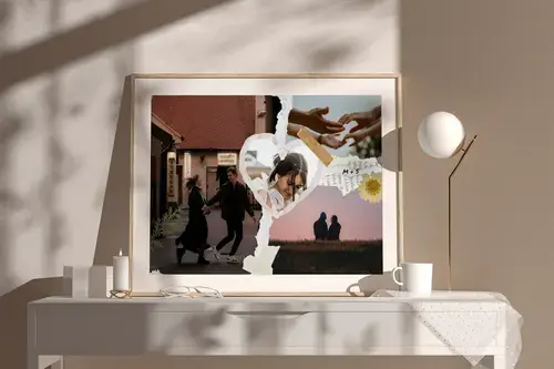 Collage scrapbooking moments préférés