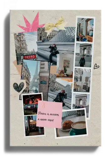 Collage scrapbooking Sunny souvenirs de vacances