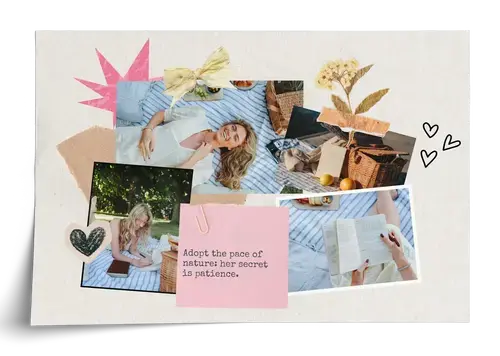 Collage photo scrapbooking Sunny