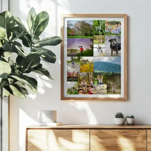 Collages photo de printemps – fleurs et prairies