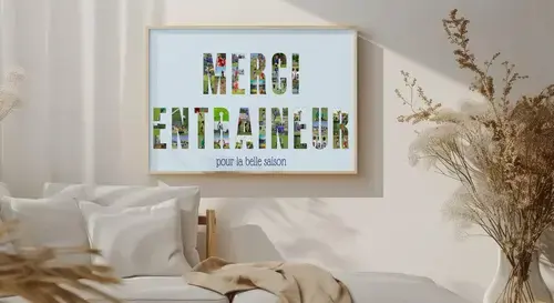 Collage Photo Personnalisée Merci Coach