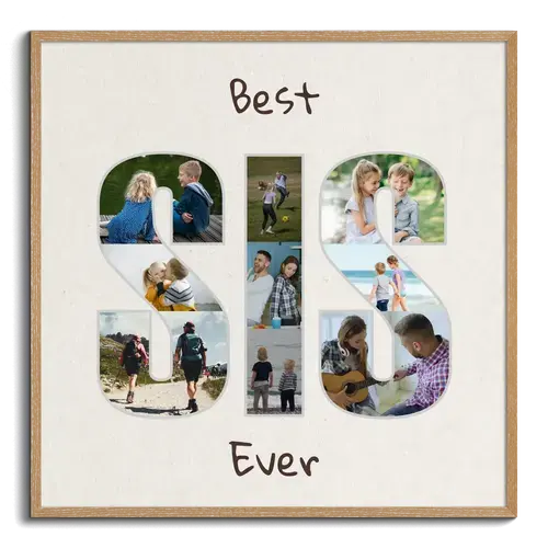 Collage photo Meilleure sœur personnalisée