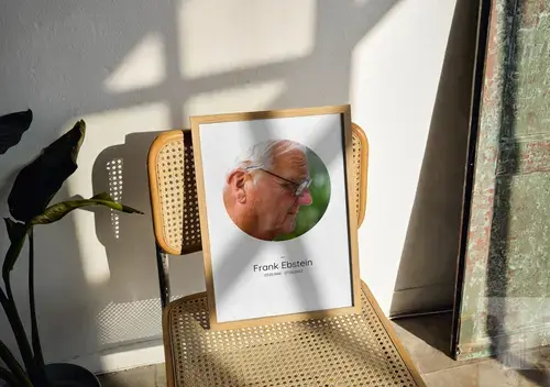 Portrait de souvenir circulaire personnalisé