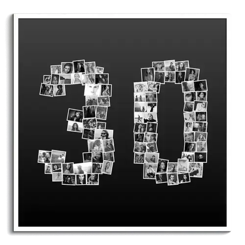 Collage photo 30e anniversaire - Cadeau personnalisé jubilé