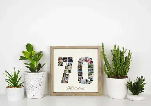 Collage 70ème Anniversaire - Personnalisable