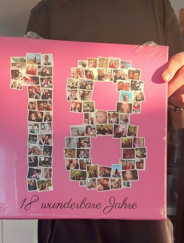 Photo du client Anna pour l'évaluation Impression Photocollage Toile 30x30cm