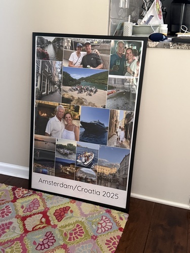 Photo du client Becca pour l'évaluation Impression Photocollage Affiche 24x36"