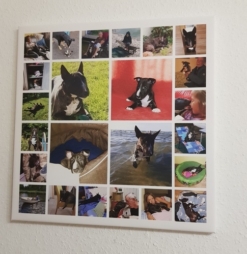 Photo du client Bianca pour l'évaluation Impression Photocollage Toile 50x50cm