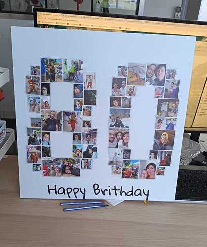 Photo du client Marie pour l'évaluation Impression Photocollage Mousse rigide 50x50cm