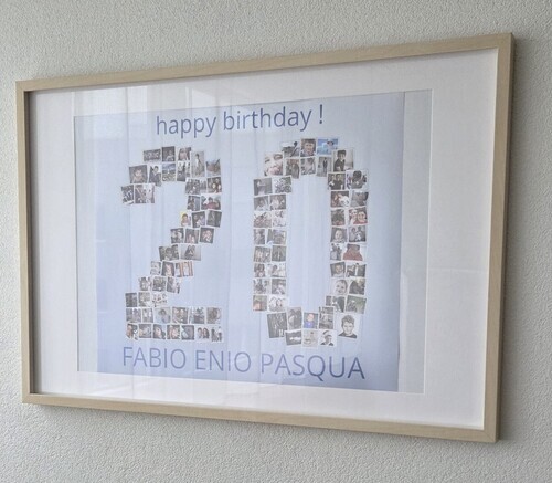 Photo du client Paolo pour l'évaluation Impression Photocollage Affiche 60x50cm