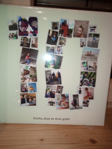 Photo du client Petra pour l'évaluation Impression Photocollage Toile 30x30cm